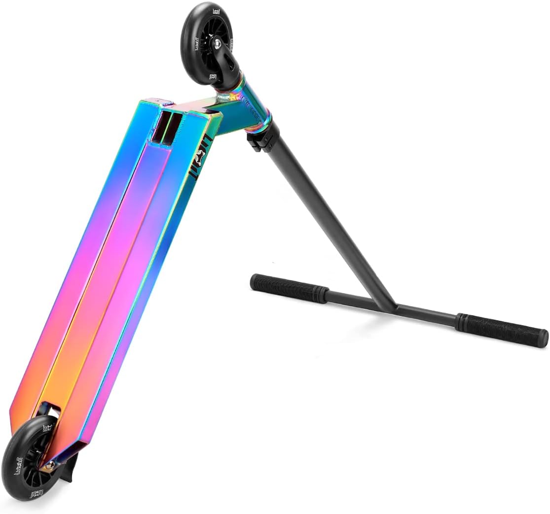 Dluxe Ave. LMT69 Professional Scooter-Trick Scooter-Intermediate Beginner Stunt Scooter Suitable - Children Teenagers Adults 8 Years Old Above(Black Color)