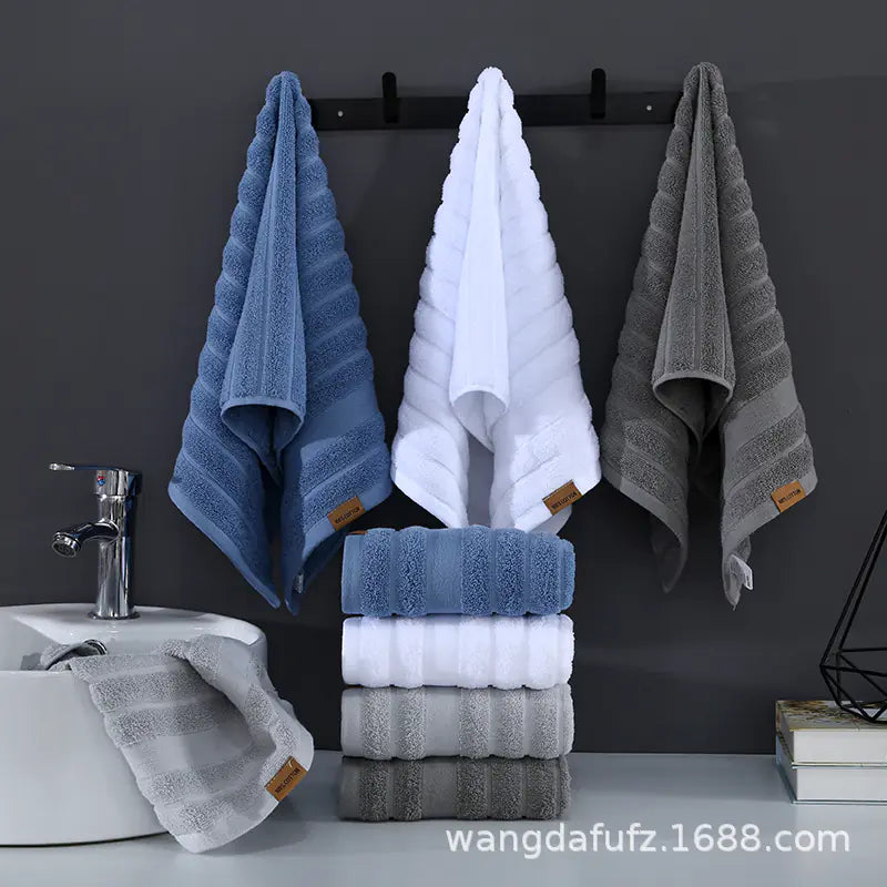 Dluxe Ave.  Thick Cotton Face Towels - Soft & Absorbent
