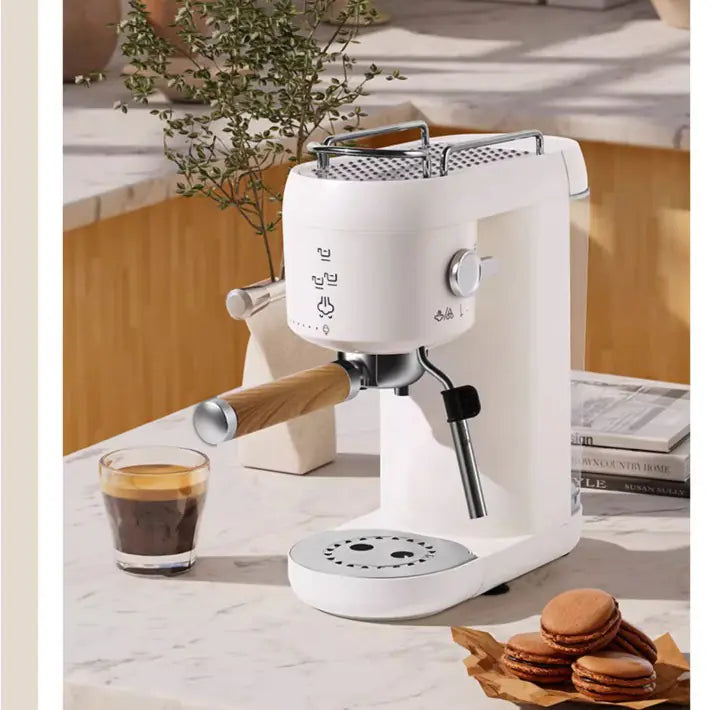 Dluxe Ave. Espresso Machine with Milk Frother and Grinder 110V.