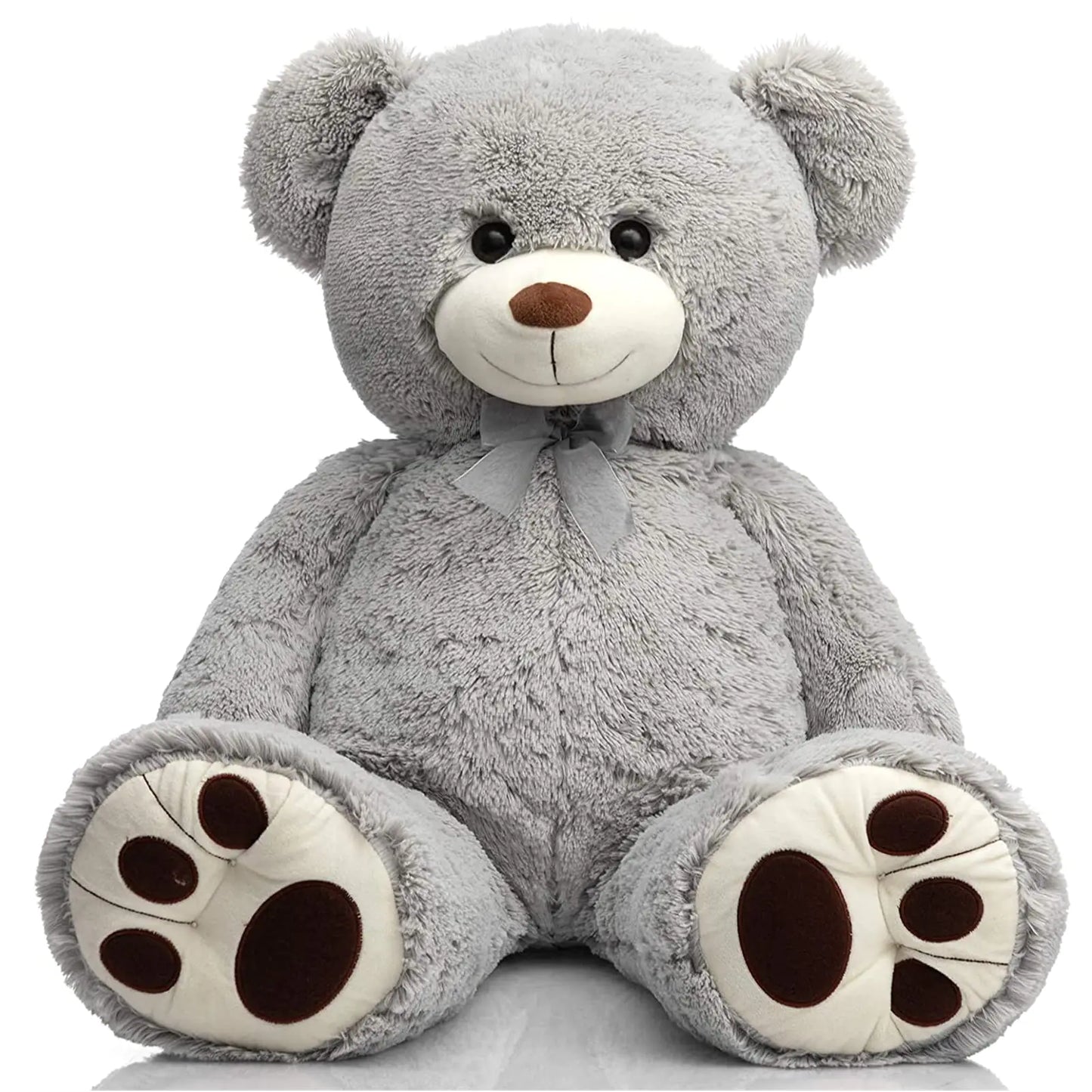 Dluxe Ave.Teddy Bear Stuffed Animal Plush Giant Teddy Bears with Footprints Big Bear 36 inch Gray