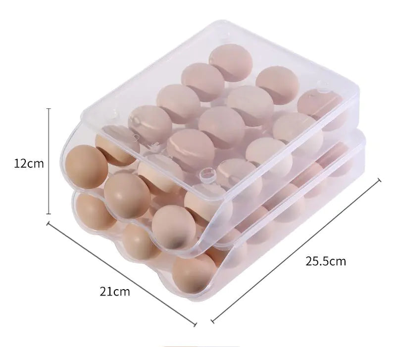 Dluxe Ave. Egg Storage Box with Automatic Rolling Design (Large)