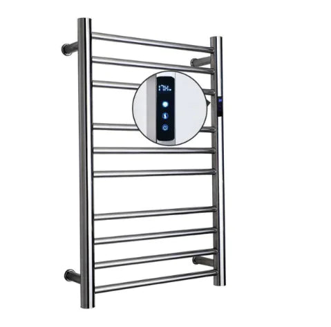 Dluxe Ave. Chrome Heated Towel Rack with Temperature Control (1 pc)