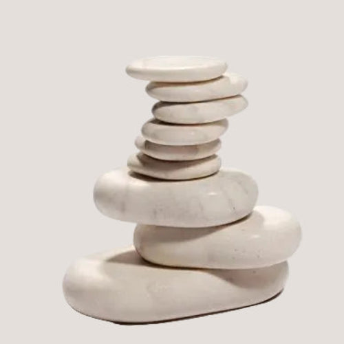 Dluxe Ave. Master Massage/ Deluxe Standard Marble Cold Stone Set/  9pc Pack