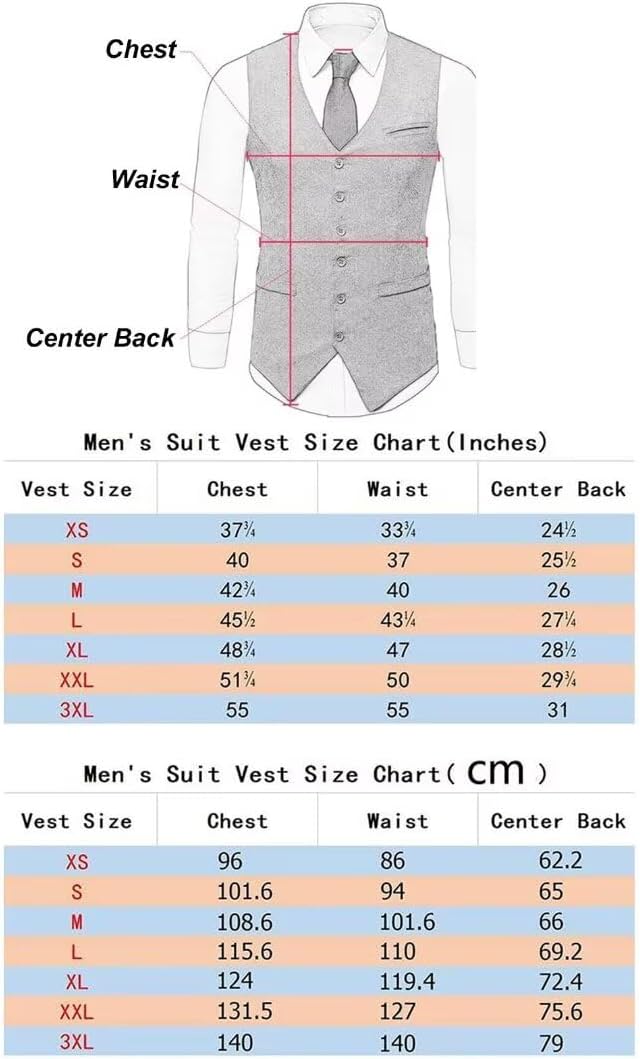 Dluxe Ave. (X-SMALL) Mens Double Breasted Suit Vests/ Slim Fit Waistcoat/ White
