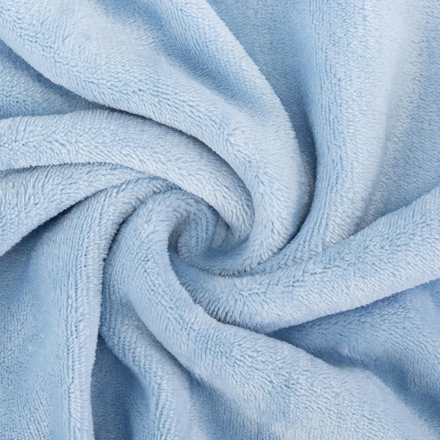 Dluxe Ave ( TWIN ) 3 Pcs Fleece Bed Sheet Set, Velvet Plush Sheets, Blue