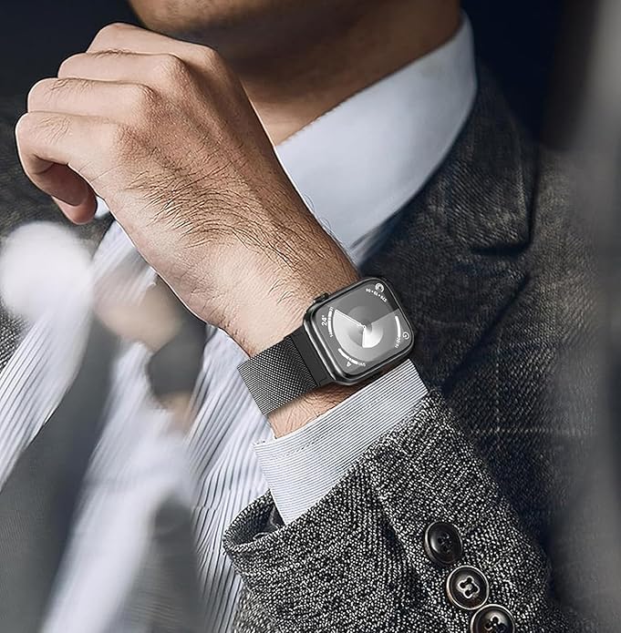 Dluxe Ave. Milanese Magnetic Steel Band for Apple Watch Series 56789 SE