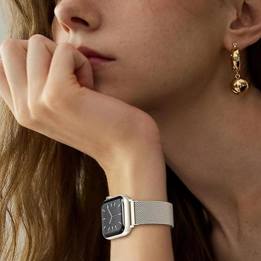Dluxe Ave. Milanese Magnetic Steel Band for Apple Watch Series 56789 SE