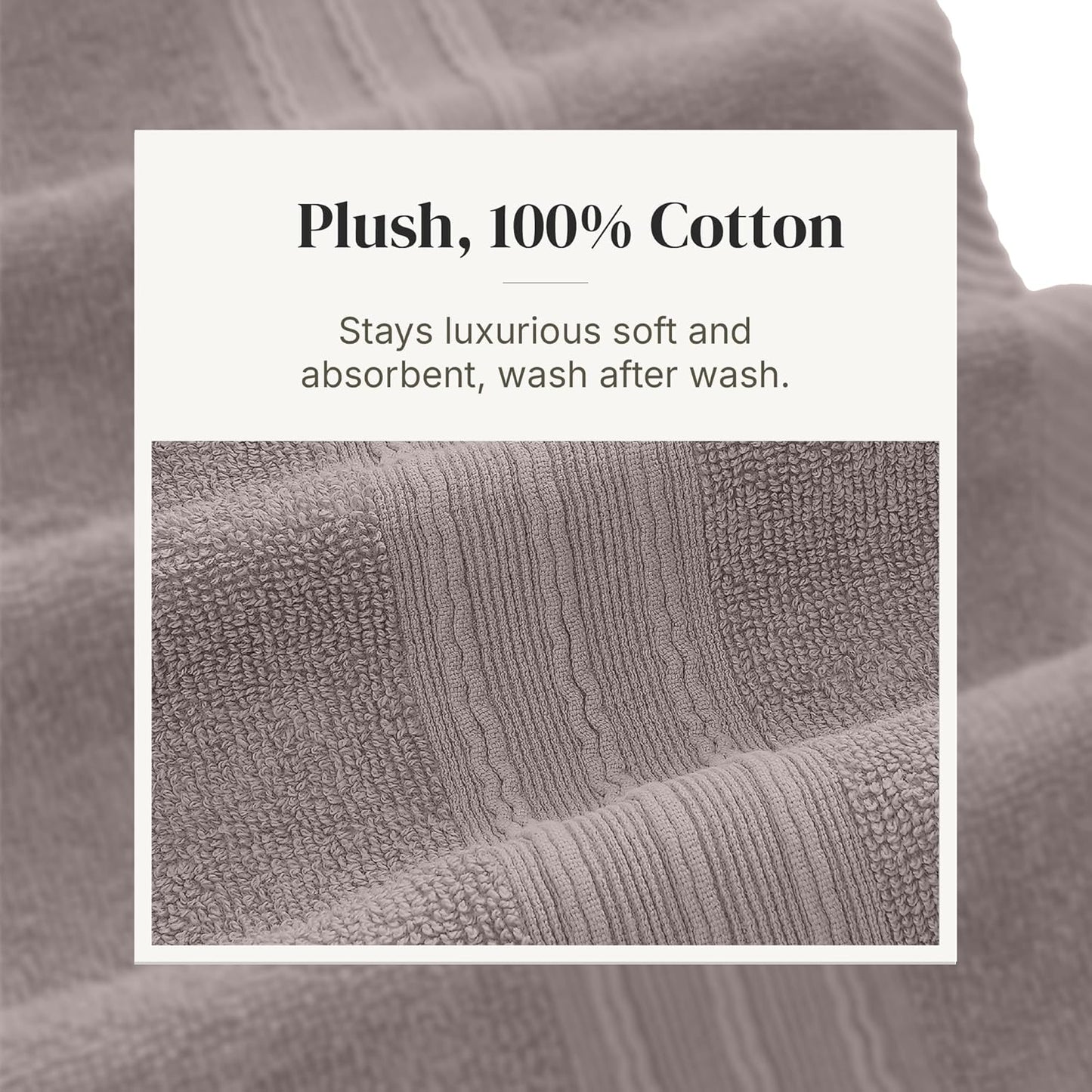 Dluxe Ave.  Yarn Dyed Jacquard/ Solid Towel Set, 6 Piece Set