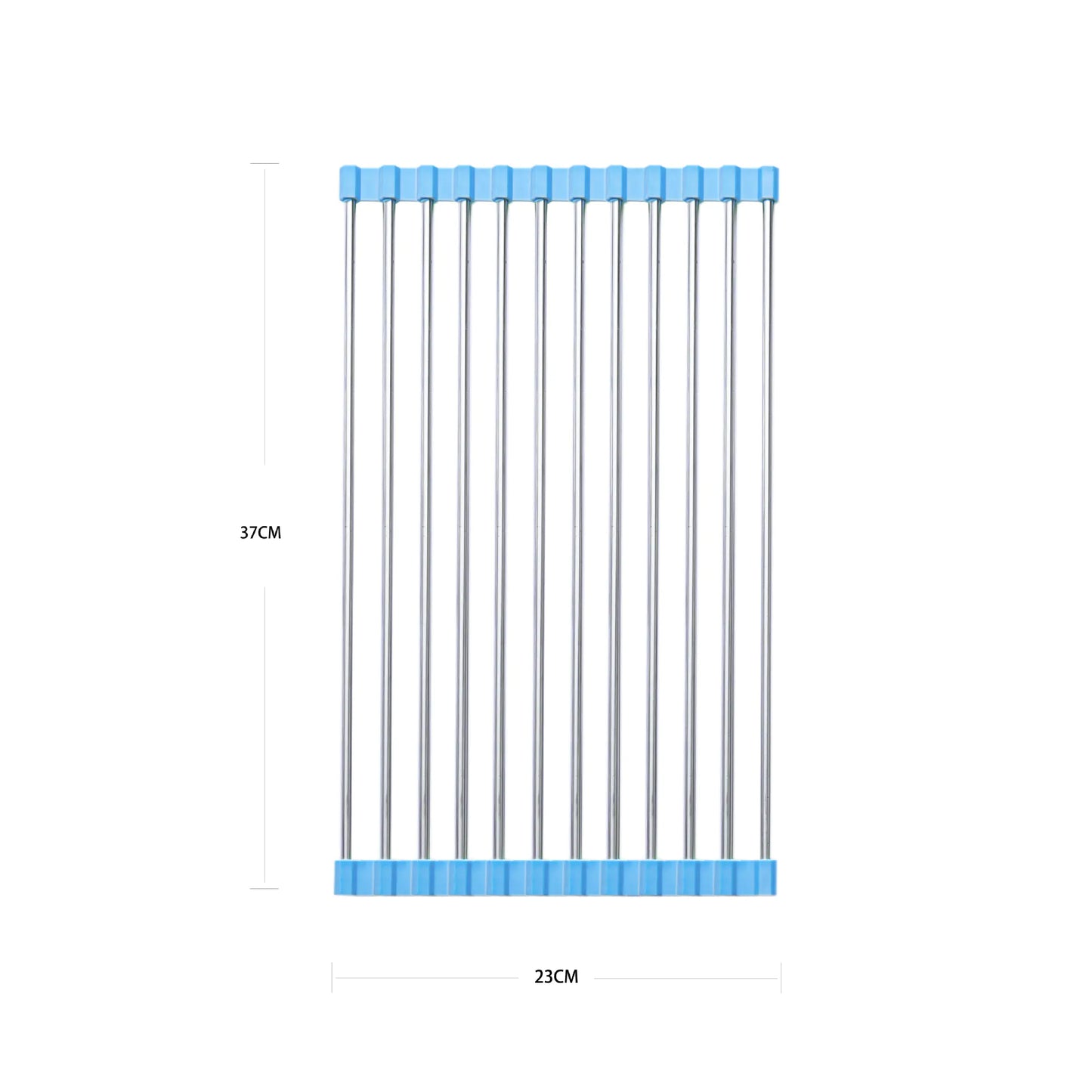 Dluxe Ave. Stainless Steel Foldable Dish Rack for Kitchen