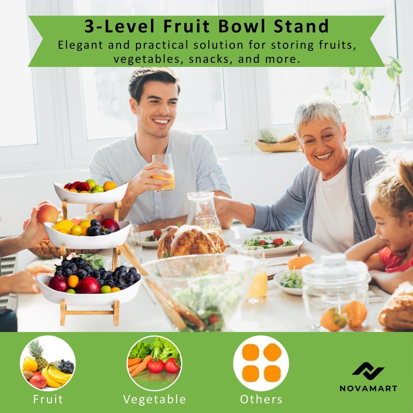 Dluxe Ave. Multi-Layer Fruit Tray
