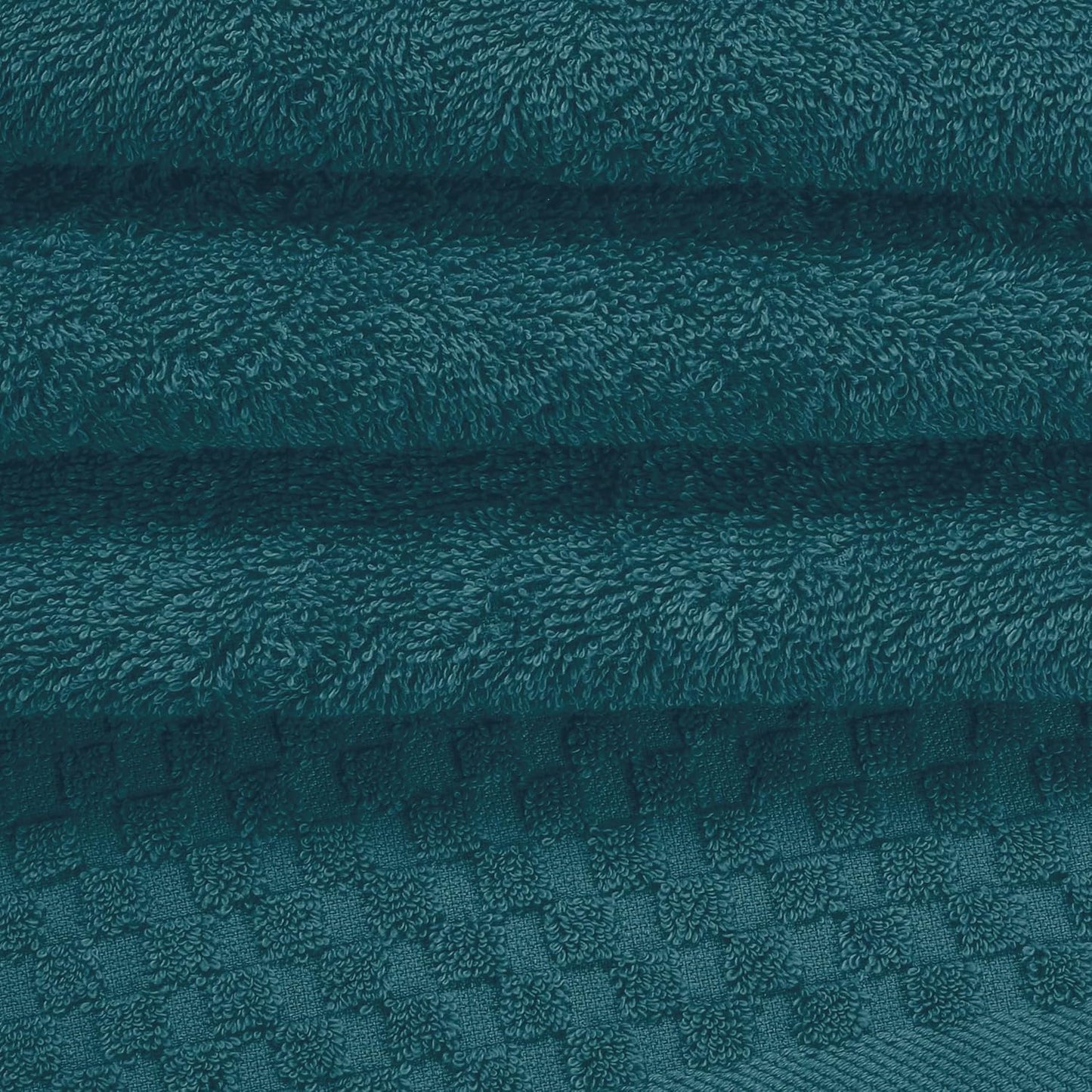 Dluxe Ave. Premium Cotton Towel Set/ Contains 2 Bath Towels  6 Pack (Teal)