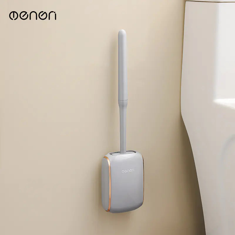 Dluxe Ave. Elegant Wall-Mounted Toilet Brush Set with Base