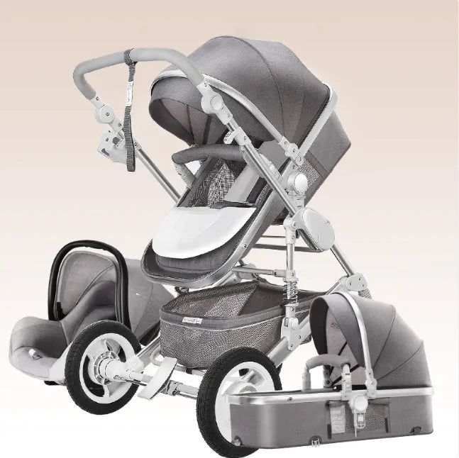 Dluxe Ave. High-View Foldable Stroller – Sit & Recline Comfort
