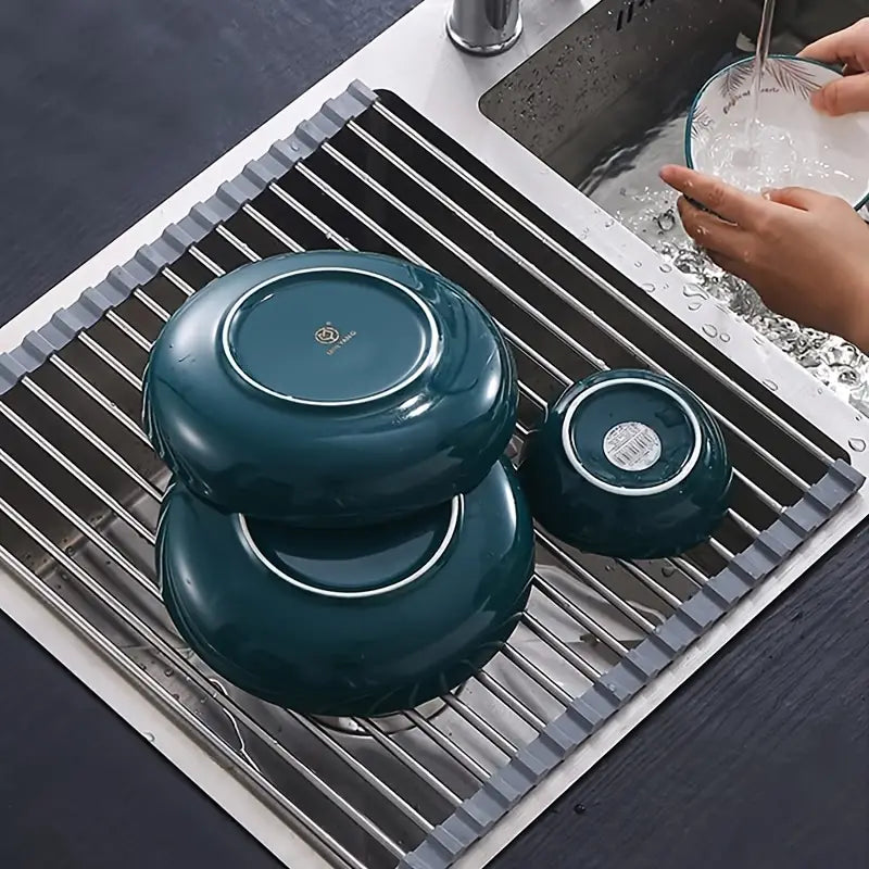 Dluxe Ave. Stylish Multifunctional Kitchen Dish Drying Rack