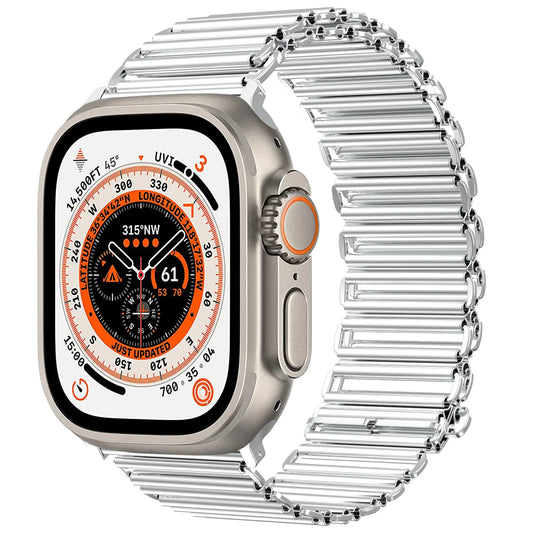 Dluxe Ave. NOY New Patented Design Band Compatible with Apple Watch Band 49mm 45mm 46mm 44mm 42mm，Adjustable Stainless Steel Metal Chain Strap for iWatch Series Ultra 10 9 8 7 6 5 4 3 2 1 SE