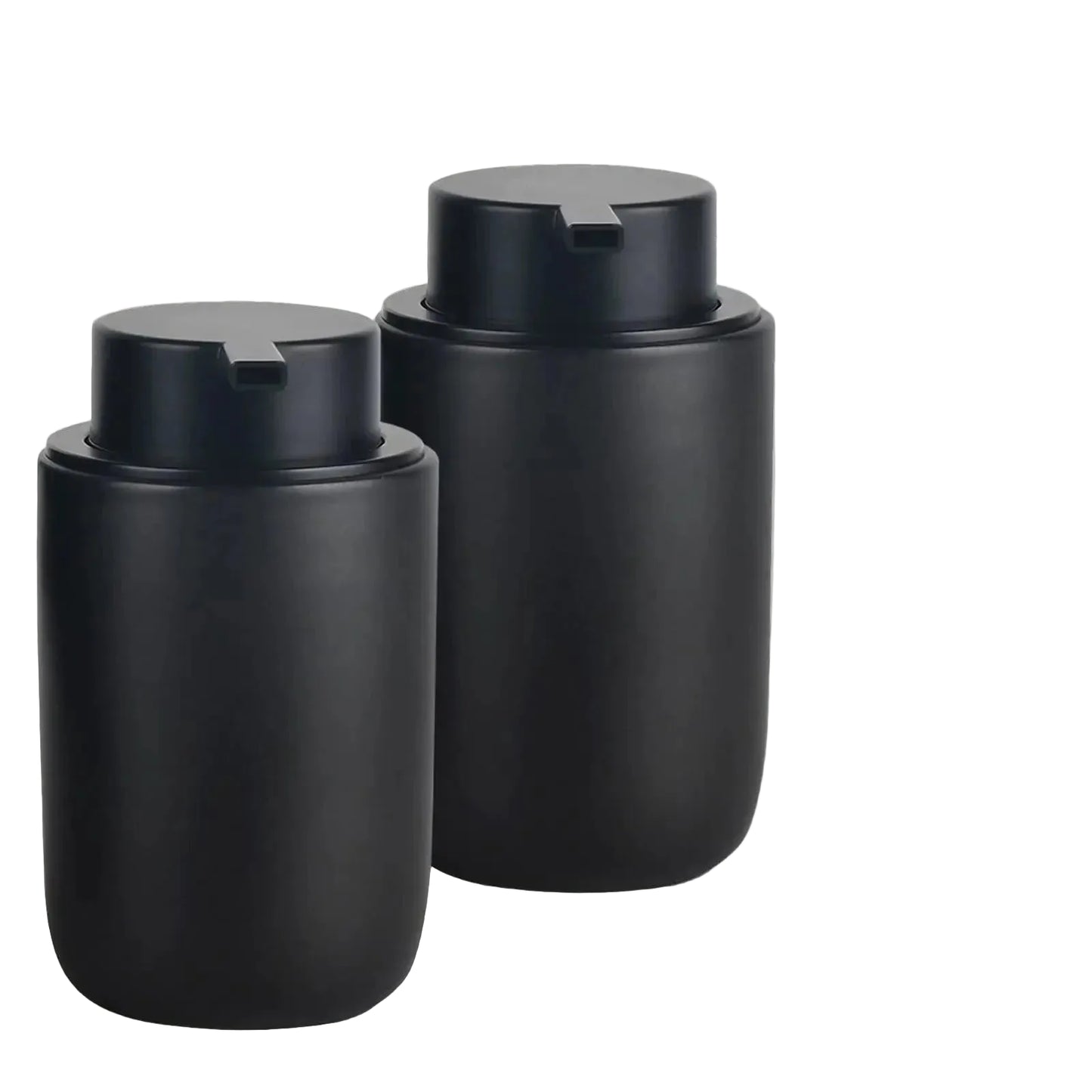 Dluxe Ave. Foaming Soap Dispenser Set - Black Ceramic  2 Pack