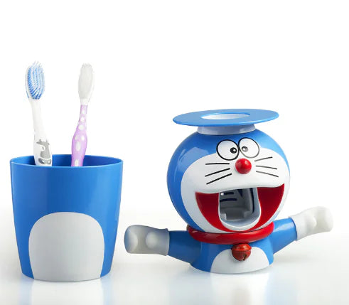 Dluxe Ave. Minions Toothbrush Holder and Toothpaste Dispenser Set
