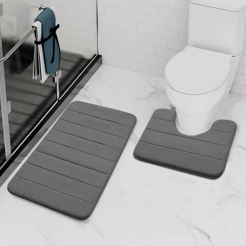 Dluxe Ave. Memory Foam Bath Mat - Soft, Absorbent, Non-Slip