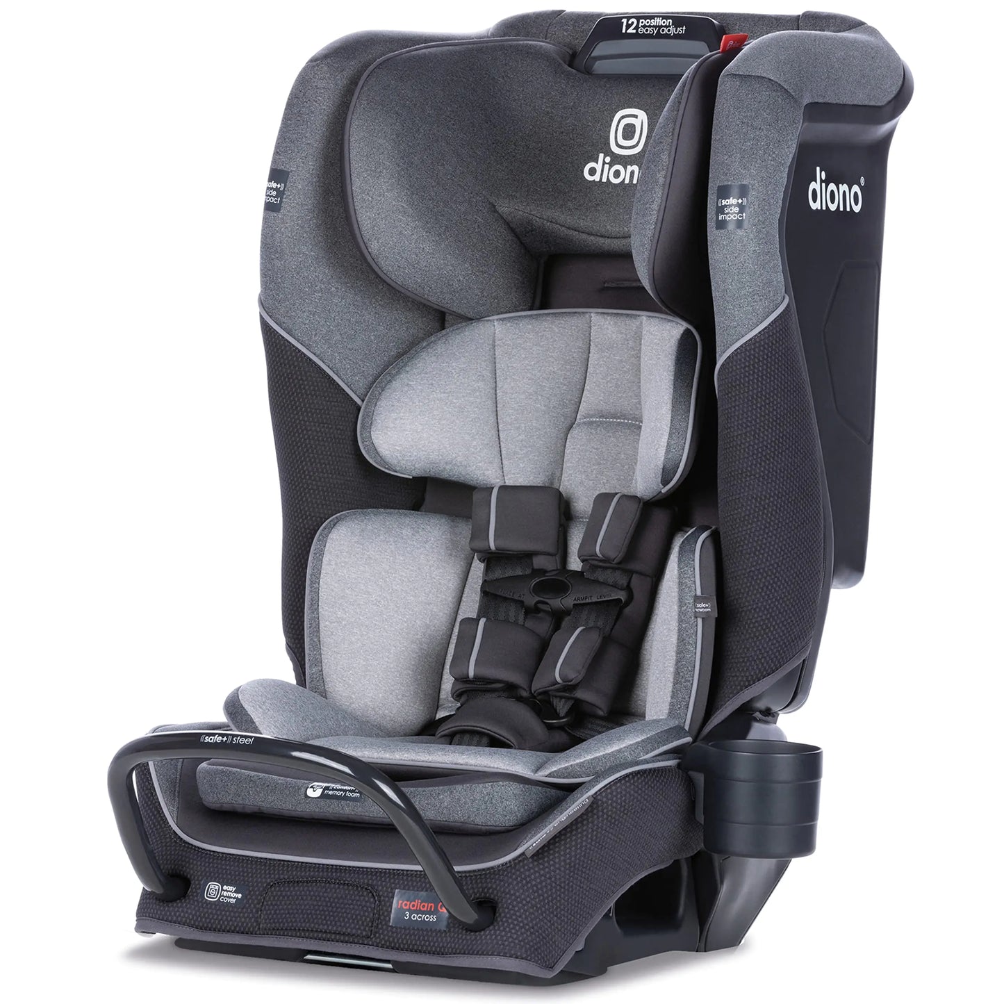 Dluxe Ave. 4-in-1 Rear & Forward Facing Convertible Car Seat Safe/ Gray Slate