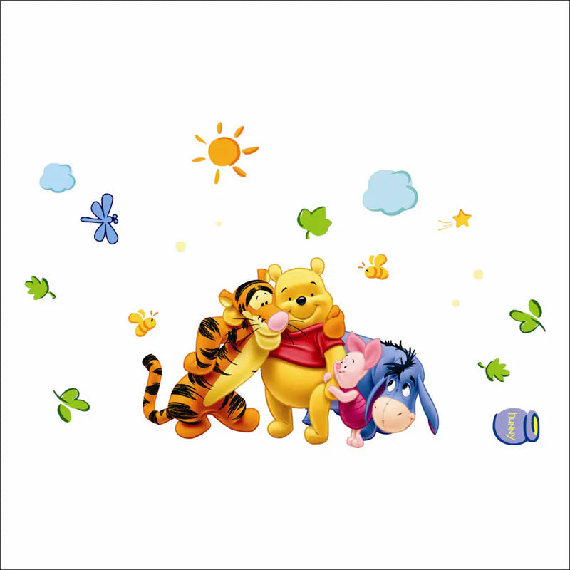 Dluxe Ave. Winnie the Pooh Wall Stickers for Kids Room Decor