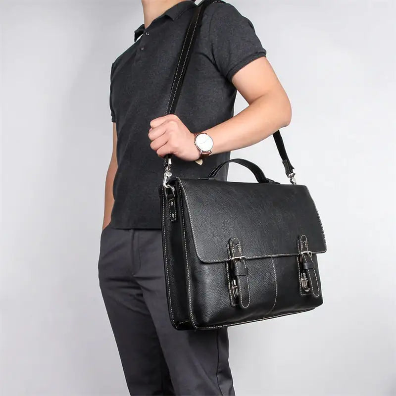 Dluxe Ave. Genuine Leather  Business Briefcase