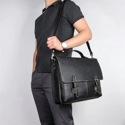 Dluxe Ave. Genuine Leather  Business Briefcase