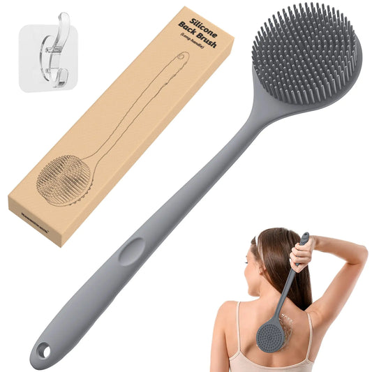 Dluxe Ave. Silicone Back Scrubber 15'  (Gray)