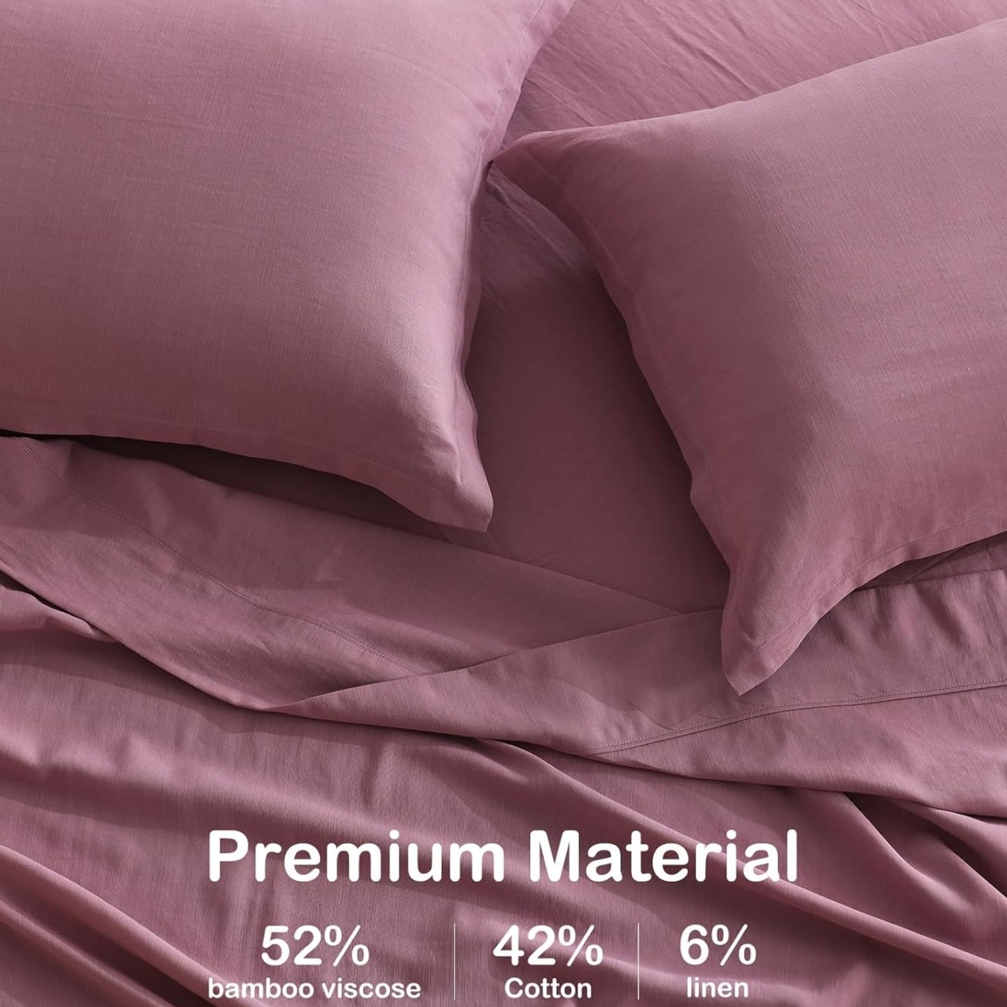 Dluxe Ave. ( QUEEN ) 4 Pcs Sheet Set/  Deep Pockets/  Lilac