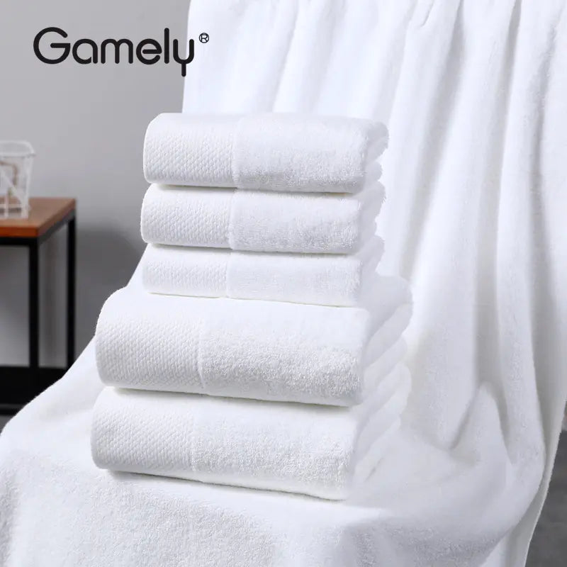 Dluxe Ave. Platinum Satin 600g Thick Cotton Hotel Bath Towel