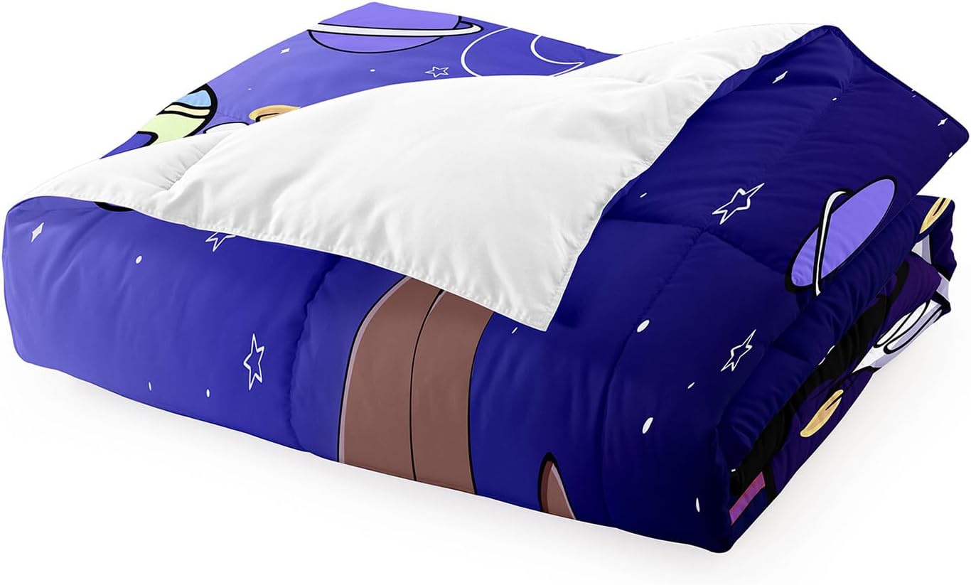 Dluxe Ave. ( QUEEN ) 3 Pcs Comforter and Bedding Set/ Purple