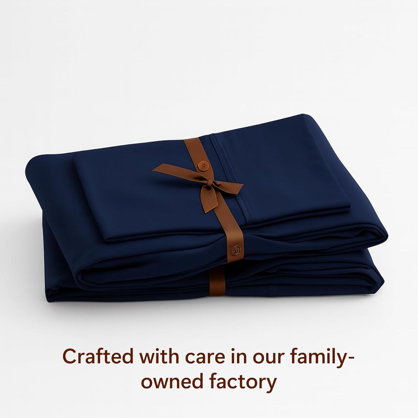 Dluxe Ave. ( KING ) 4 Pcs Bed Sheets Set, 415 Thread Count, 100% Peruvian Pima Cotton, Navy Blue