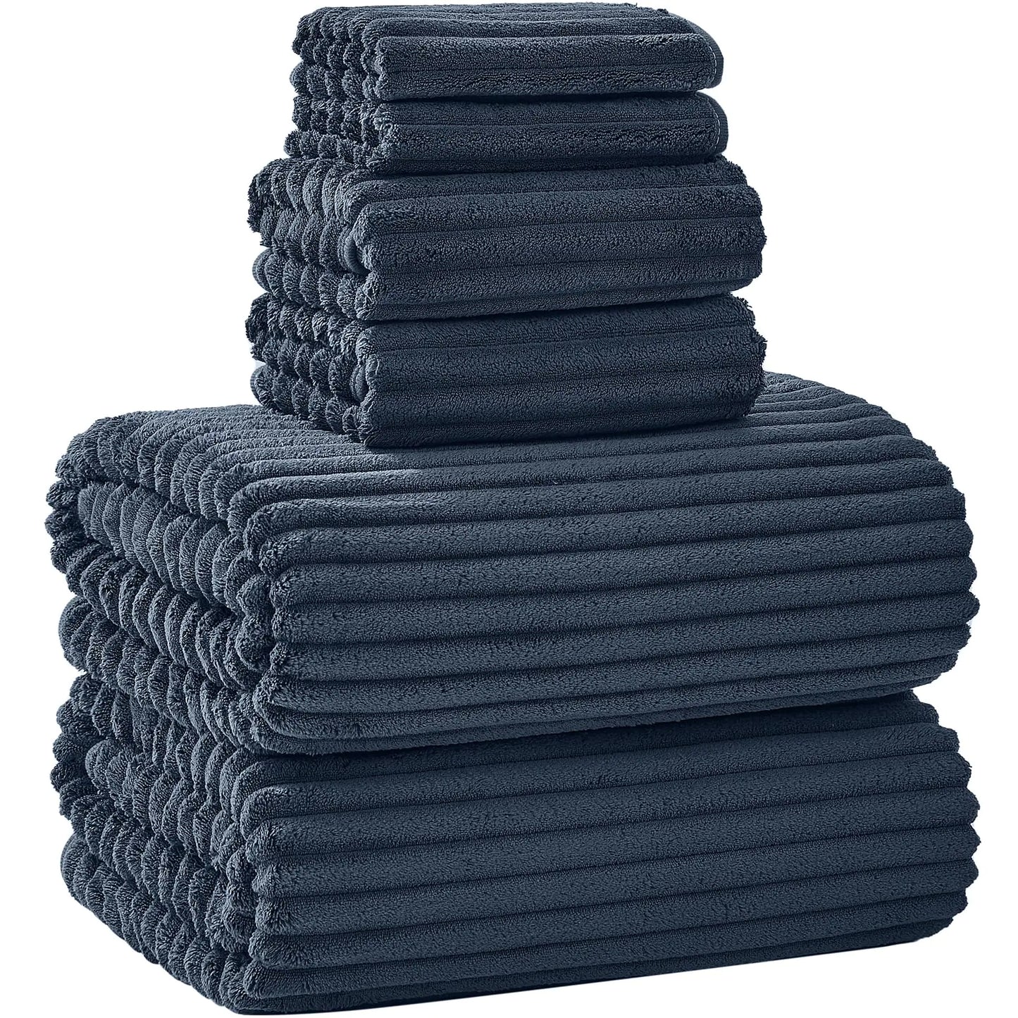 Dluxe Ave. NALIVO Extra Large Bath Towel Set of 6 (40"x80")Oversized Bath Towels