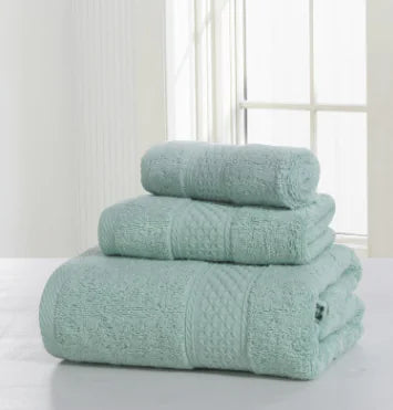 Dluxe Ave. Cotton Spa Robe and Thick Skin-Friendly Towels