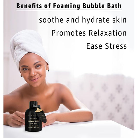 Dluxe Ave.  Premium Bubble Bath - Long Lasting Foaming Bubbles - Romantic Bath for Couples