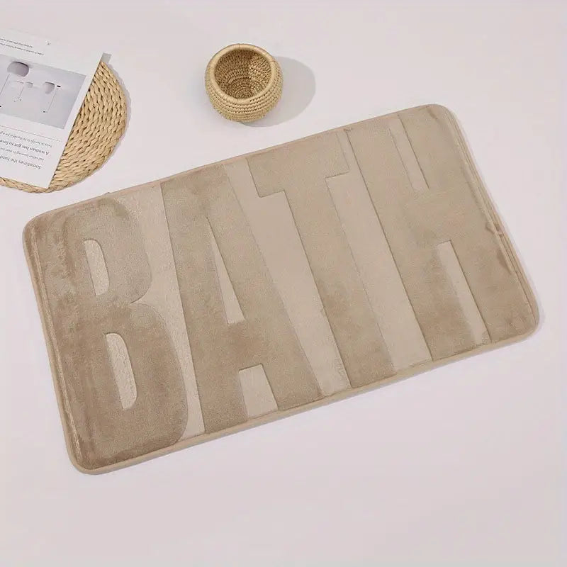 Dluxe Ave. Memory Foam Washable Bath Rug - Soft & Non-Slip