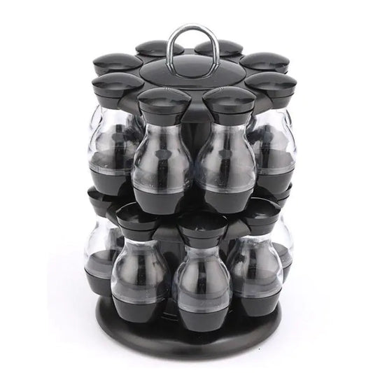 Dluxe Ave. Double-Layer Rotating Spice Rack for Kitchen Use