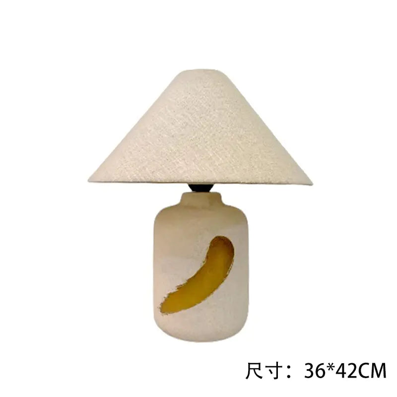 Dluxe Ave. Zhongshan Ceramic Table Lamp - Vintage Japanese Style
