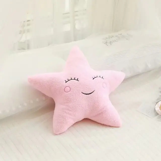 Dluxe Ave. Plush Moon Star Cloud Raindrop Baby Pillow Decor