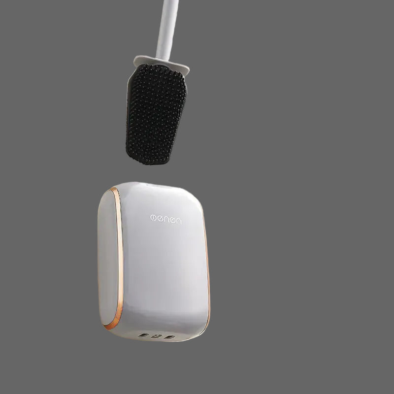 Dluxe Ave. Elegant Wall-Mounted Toilet Brush Set with Base