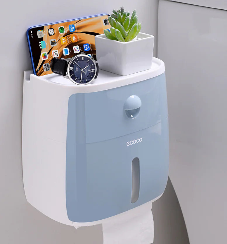 Dluxe Ave. Creative Waterproof Toilet Paper Holder and Tissue Rack