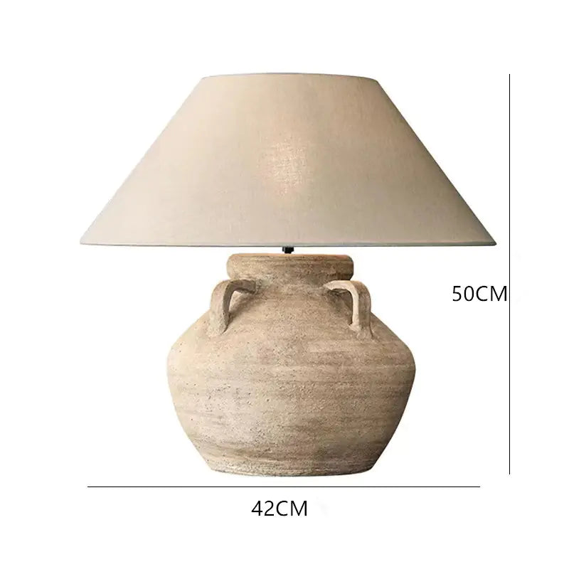 Dluxe Ave. Zhongshan Ceramic Table Lamp - Vintage Japanese Style