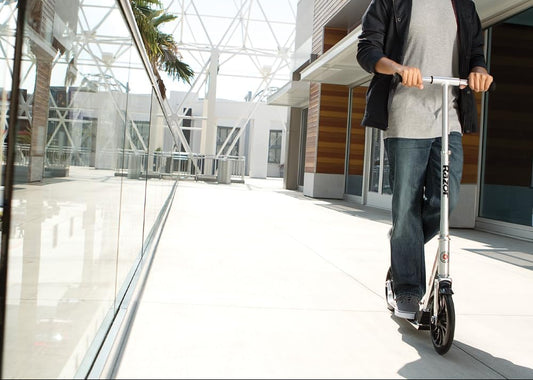 Dluxe Ave. Kick Scooter for Kids Ages 8+ - Extra-Tall Handlebars & Longer Deck 10" Urethane Wheels Anti-Rattle Technology For Riders Up to 220 lbs