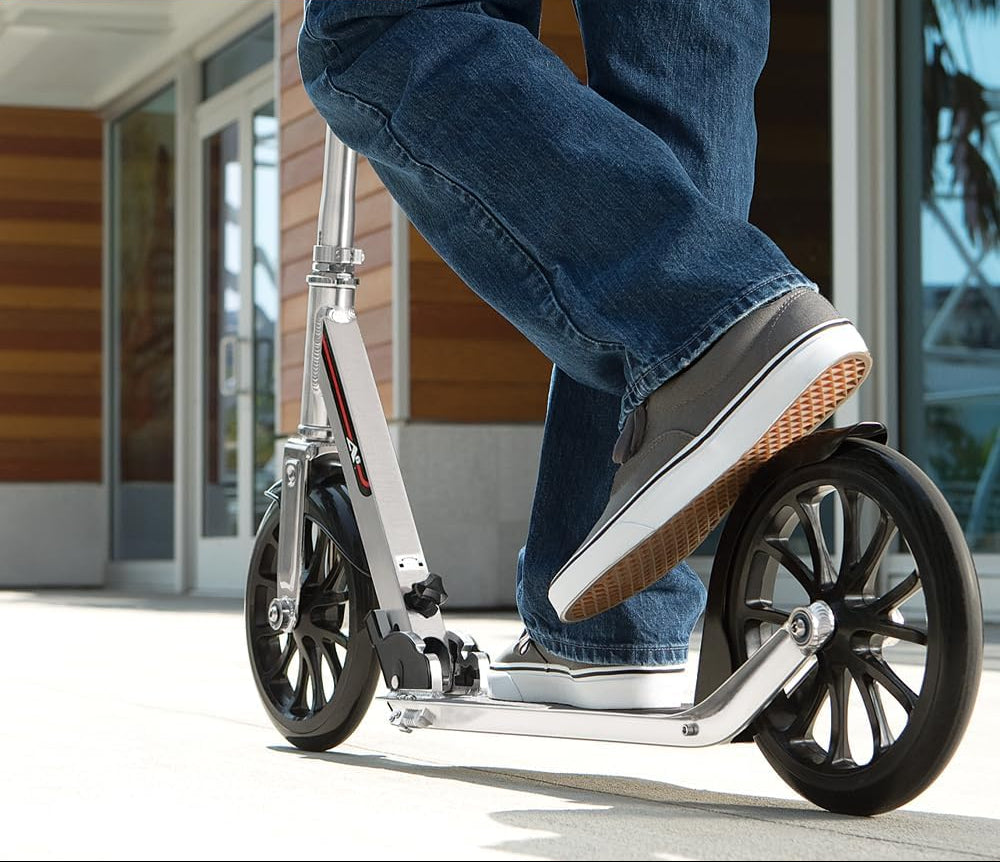 Dluxe Ave. Kick Scooter for Kids Ages 8+/ Extra-Tall Handlebars & Longer Deck 10"/ Riders Up to 220 lbs