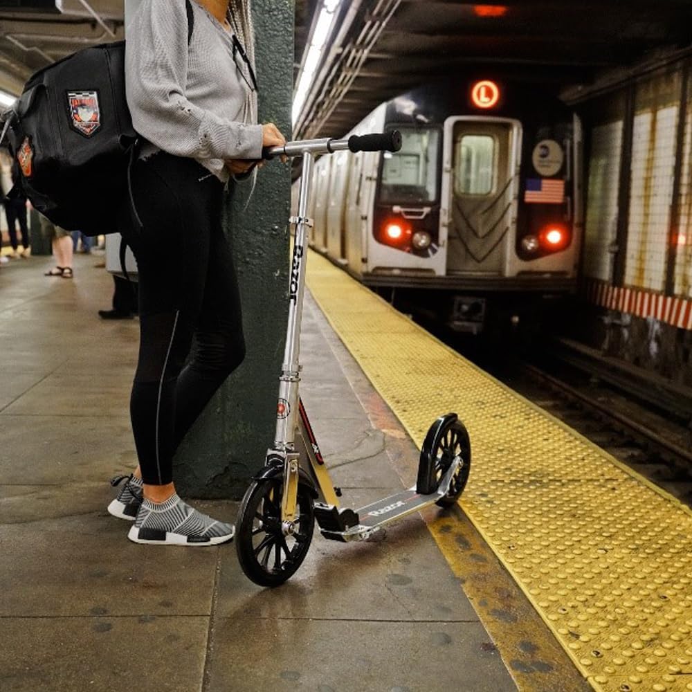 Dluxe Ave. Kick Scooter for Kids Ages 8+/ Extra-Tall Handlebars & Longer Deck 10"/ Riders Up to 220 lbs