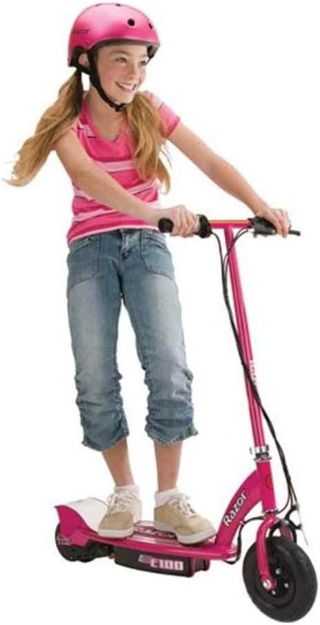 Dluxe Ave. E100 Electric Scooter (Red)The E100 is recommended for ages 8 and older and offers a maximum weight capacity of 120 pounds.&nbsp;
