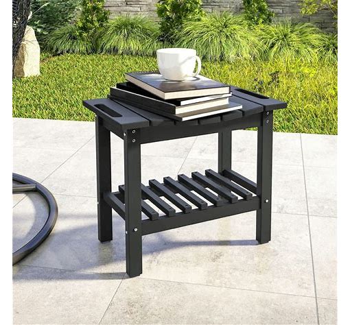 Dluxe Ave. Shower Bench, (Black)  19.3 x 11.8 x 17.3