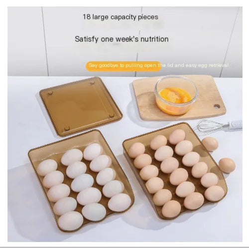 Dluxe Ave. Egg Storage Box with Automatic Rolling Design (Large)
