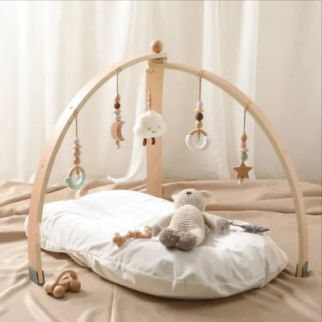 Dluxe Ave. Wooden Baby Fitness Play Gym