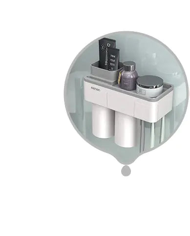 Dluxe Ave. Magnetic Toothbrush Holder Set with Mouthwash Cups