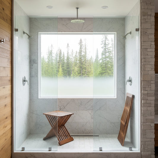 Dluxe Ave. Teak Wood Shower Stool 17"/ Folding Bench